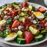 Spring Cobb Salad Strawberries Avocado