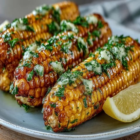 Microwave corn on the cob with garlic butter, tender and sweet, ready in minutes for a quick side dish.