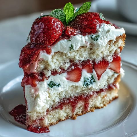 Spring Cakes Strawberries Cream