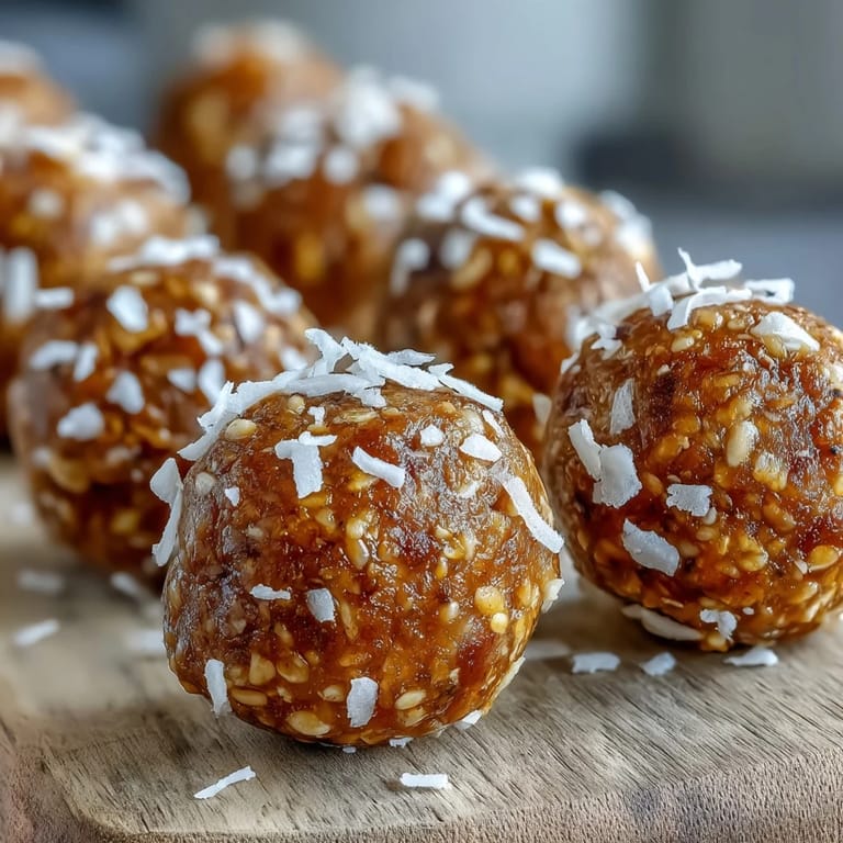Close-up of vibrant Ginger Turmeric Energy Balls, highlighting their golden hue and textured surface with hemp seeds.