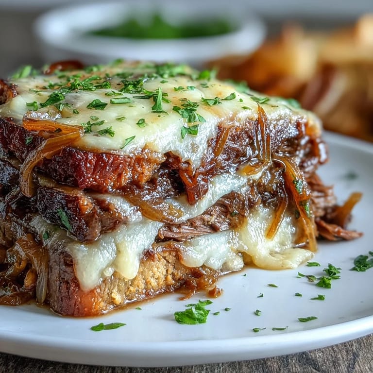 Perfect comfort food for a family dinner, sliced and served over creamy mashed potatoes.