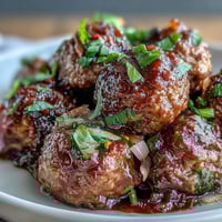 Golden glazed Slow Cooker Peach Glazed Meatballs simmering in a slow cooker, glistening in sweet and tangy sauce.
