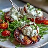 Grilled peaches and creamy burrata star in this vibrant summer salad with arugula and balsamic glaze.