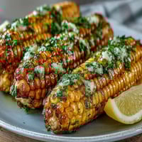 Microwave corn on the cob with garlic butter, tender and sweet, ready in minutes for a quick side dish.