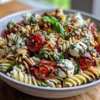 Summer Caprese Pasta Fresh Basil